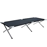 Kronenburg Feldbett XXL, Campingbett 210 cm x 72 cm x 45 cm – Belastbarkeit...