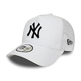 New Era New York Yankees MLB League Essential A-Frame Adjustable Trucker Cap -...