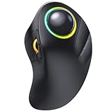 ProtoArc EM03 Wireless Trackball Maus Bluetooth, RGB Kabellose Trackball Maus...