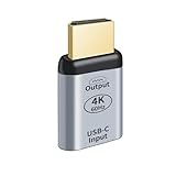 Hsupez USB C auf HDMI Adapter 4K@60Hz, Type-C Buchse auf HDMI Stecker Konverter,...