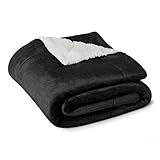 Amazon Basics Mikrofaser Wendedecke Kuscheldecke aus Sherpa, 127 x 152 cm,...