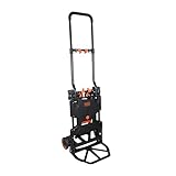 BLACK+DECKER 2-in-1 Sackkarre und Plattformwagen - Transportkarre max. 55KG -...