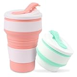 Lnjya 2 Stück Faltbarer Becher,Faltbarer Kaffeebecher,Faltbare...