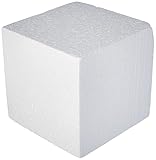 RAYHER HOBBY 3000300 Styropor-Würfel, 20x20x20 cm, weiß, quadratische Form....