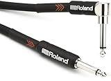 Roland Black-Serie 1,5m Instrumentenkabel, gewinkelt/gerade...