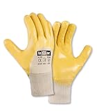 6 Paar, Nitril Handschuhe, Nitril-gelb, Gr. 7 (S), Cat.2 EN420 EN388