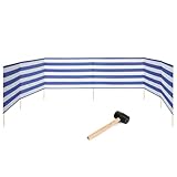 Garronda Strand Windschutz Sichtschutz 8m lang Plus Gummihammer GAEX001...