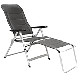 osoltus Klappsessel Camping | Hochlehner Set mit Fußablage | Aluminium Soft...