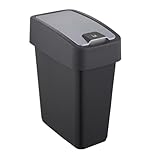 keeeper Premium Abfallbehälter mit Flip-Deckel, Soft Touch, 10 l, 29,5 x 18 x...