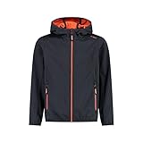 CMP Unisex Kinder Leichte Softshelljacke für Kinder mit Fester Kapuze Jacke...