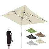 Doppler Sonnenschirm für den Garten SL-AZ Auto Tilt 190x290 cm Natur I...