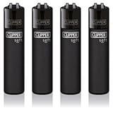 Original Clipper Feuerzeuge Einfarbig 4er Set (z.B. Soft Touch, Crystal,...