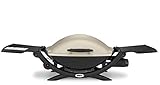 Weber Q2000 Gasgrill, 54 x 39cm Grillfäche, portabler BBQ Grill, 1 Brenner, mit...