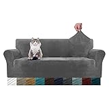 MAXIJIN Thick Velvet Sofabezüge 3-Sitzer Super Stretch rutschfeste Couchbezug...