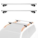 Amazon Basics Dachträger mit Querträger, 142 cm für Spannweiten von bis zu...