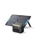 Anker SOLIX C1000 Set Tragbare Powerstation mit 100W Solarpanel, LiFePO4 Akku,...