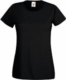 Basic T-Shirt 'Valueweight' - für Damen Farbe schwarz Größe M