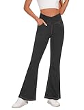 Desol V Cross Schlaghose Jeanshose Damen, High Waist Jeans Damen Stretch mit 4...