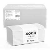 4.000 Papierhandtücher, ARNOMED Handtücher aus Papier in ZZ-Falz, 2-lagiges...
