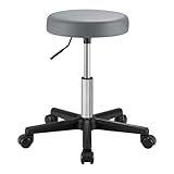 SONGMICS Barhocker auf Rollen, Barstuhl, höhenverstellbarer, Drehhocker,...