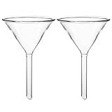 YAYODS 2 Stück Glastrichter - Trichter Glas 60 mm Durchmesser - Transparent...
