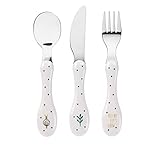 LÄSSIG Kinderbesteck Set 3-teilig Löffel Gabel Messer Edelstahl...