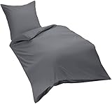 Dream Art 143653 Fb. 9039, Renforcé-Bettwäsche-Set, 100% Baumwolle, Uni, 135 x...