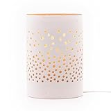 Candle-Brothers Elektrische Duftlampe Dots | Aromalampe Keramik Weiß | Für...