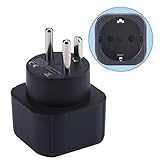 Europa zu Dänemark/Grönland Stecker Adapter, EU Schuko Stecker Fit zu Dänische/Grönländische Buchse, Europa/Deutschland/Französisch Typ C/E/F Stecker zum Typ K Reise Stecker Konverter (1 Stück)