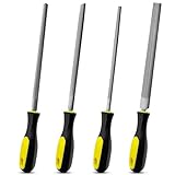 Yonality 4 Stück Feilen Set 8 Zoll, 200mm Feilenset Metall, Enthält unter...