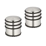 Relaxdays Türstopper Edelstahl, 2er Set, HxD: 7,5 x 7 cm, hoch & schwer,...