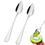 2 Stück Grapefruitlöffel,Grapefruit Löffel,Kiwi Löffel,Kiwilöffel,Kiwi...