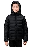 SOLOCOTE Kinder Winterjacke Leicht Wasserdicht Winddicht Packbar Kapuze...