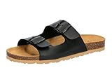 Lico Herren Bioline Man Mules Soft Pantoletten, Schwarz Helle Sohle, 43 EU