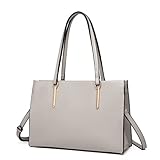Miss Lulu Schultertasche Damen Henkeltasche Groß Handtasche Elegant PU Leder...
