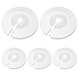 Molain Heizungsrohr Rosette Rohrabdeckung, 5pcs Klapprosette Rohrmanschette für...