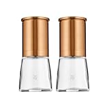 WMF De Luxe Salz und Pfeffermühle Set 2-teilig, unbefüllt, 14 cm, Glas,...