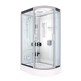 AcquaVapore Dampfdusche Sauna Dusche Duschkabine D60-70T2R 80x120 cm ohne 2K...