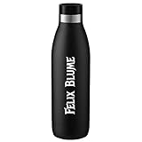 Emsa Trinkflasche Bludrop Basic Color 0,7 L Schwarz farbig personalisiert mit...