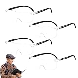 4 Stück Lupenbrille,Vergrößerungsbrille,Brillenlupe,Lese Lupenbrille,300%,...