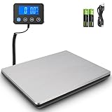 Apritsce Paketwaage, 50g-200kg Hochpräzise Digitale Plattformwaage, Postwaage...
