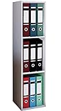 VCM Holzregal stehend | platzsparender Aktenschrank | Maße: H. 107 x B. 34 x T....
