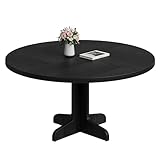 Niwugady Runder Esstisch, Küchentische aus Holz, Metall, Landstil...