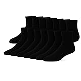 12 Paar Socken für Business und Alltag, Baumwolle, Atmungsaktiv, Schwarz, für...