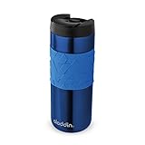 Aladdin Easy-Grip Leak-Lock Technology Mug 0.47L Blau – Auslaufsicherer Deckel...