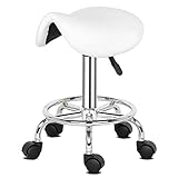Bürohocker mit Rollen, professionell, 360° drehbar, Sattelhocker,...