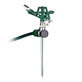 Relaxdays Pulsationssprenger, Gartenbewässerung, 360° Sektorenregner, 12 m...