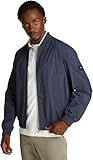Tommy Hilfiger Herren Bomberjacke Branded mit Baseballkragen, Blau (Desert Sky),...