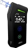 ACE X Alkotester - Digitaler Promilletester - Polizeigenauer Alkoholtester - TU...