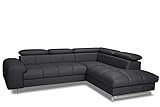 Mivano Ecksofa Chef / L-Sofa mit Schlaffunktion, Bettkasten und verstellbaren...